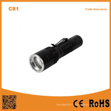 C81 Pen Clip Flexible Zoomable Head Torch Night Fishing Torch Outdoor